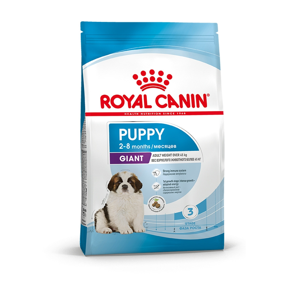 Royal Canin Giant Puppy полнорационный сухой корм для щенков гигантских  пород с 2 до 8 месяцев